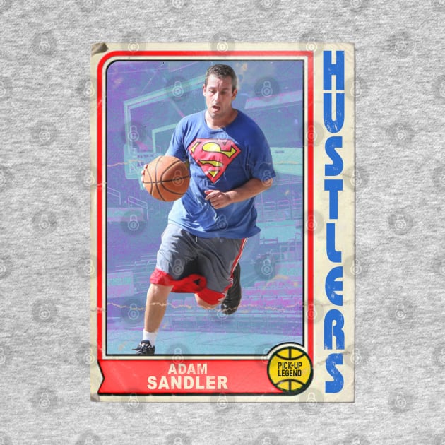 Retro Adam Sandler Pick-Up Legend Basketball Trading Card by darklordpug